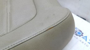 Driver's seat back cover for Honda CRV 17-22, beige leather, perforated, heated, dry-cleanable, worn