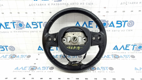 Naked steering wheel for Jeep Grand Cherokee WK2 14-22, black leather, heated, scratches for re-upholstery