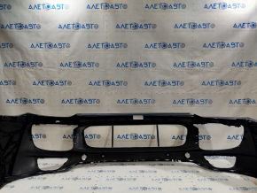 Front bumper bare Porsche Cayenne 958 15-17 rest, for parking sensors, for washers