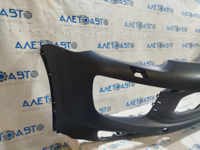 Front bumper bare Porsche Cayenne 958 15-17 rest, for parking sensors, for washers