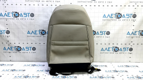 Honda CRV 17-22 passenger seat back upholstery, beige leather, perforated, heated, dry-cleanable