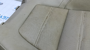 Honda CRV 17-22 passenger seat back upholstery, beige leather, perforated, heated, dry-cleanable