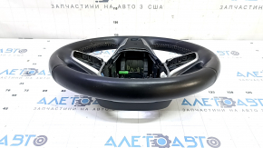 Honda CRV 17-19 black leather steering wheel with pads, scratches