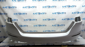 Honda Insight 19-22 rear bumper, white, NH-788P, painted, scratches, crack