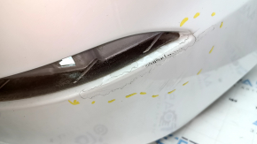 Honda Insight 19-22 rear bumper, white, NH-788P, painted, scratches, crack