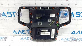 Jeep Grand Cherokee WK2 19-22 climate control panel with monitor, glossy black with chrome, scratches