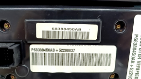 Jeep Grand Cherokee WK2 19-22 climate control panel with monitor, glossy black with chrome, scratches