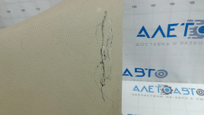 Jeep Grand Cherokee WK2 14-22 lower left center pillar trim, beige, scratches, whitened plastic, needs cleaning