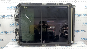 Jeep Grand Cherokee WK2 14-22 panoramic roof panel, beige curtain, needs cleaning, scratches on the glass