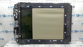 Jeep Grand Cherokee WK2 14-22 panoramic roof panel, beige curtain, needs cleaning, scratches on the glass