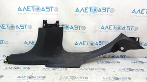 Jeep Compass 17-24 rear right door sill trim, black, scratches, needs cleaning, broken mount