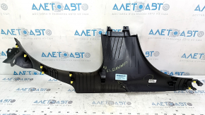 Jeep Compass 17-24 rear right door sill trim, black, scratches, needs cleaning, broken mount