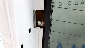 Jeep Grand Cherokee WK2 bare tailgate with glass, 14-22 tinted, white PW7, painted 0.2, scratches on glass, dent