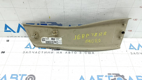 Jeep Grand Cherokee WK2 11-22 rear right door sill trim, beige, scratches, needs cleaning