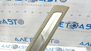 Jeep Grand Cherokee WK2 11-22 front right door sill plate, beige with chrome, scratches