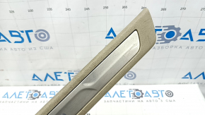 Jeep Grand Cherokee WK2 11-22 front right door sill plate, beige with chrome, scratches
