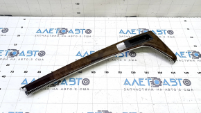 Audi A4 B9 17-19 center console trim, brown wood, scratches