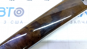 Audi A4 B9 17-19 center console trim, brown wood, scratches