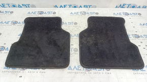 Set of floor mats for Jeep Compass 17-24, black cloth, type 1, dry-cleanable