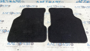 Set of floor mats for Jeep Compass 17-24, black cloth, type 1, dry-cleanable
