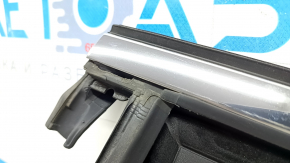Upper rear left door molding for Jeep Compass 17-24 chrome with glass seal, scratches