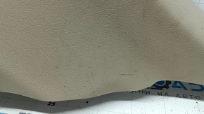 Left arch trim for a Jeep Grand Cherokee WK2 18-20, beige, electric, with hooks, scratches, crack, needs cleaning