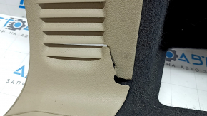 Left arch trim for a Jeep Grand Cherokee WK2 18-20, beige, electric, with hooks, scratches, crack, needs cleaning