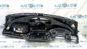 Audi A4 B9 17-25 black dashboard with AIRBAG, without projection, with deflector
