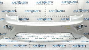 Bare front bumper, upper part under the trim, Jeep Grand Cherokee WK2 17-22, white, non-factory holes, dents, scratches