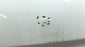 Bare front bumper, upper part under the trim, Jeep Grand Cherokee WK2 17-22, white, non-factory holes, dents, scratches