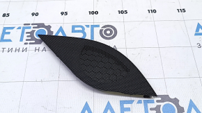 Left front panel trim for speakers, Audi A4 B9 17-20, black, 2 pieces, broken mount