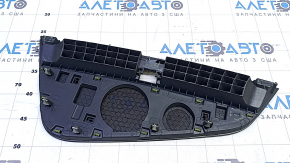The front panel center trim for the Audi A4 B9 17-20 speakers is black, with a mesh, the mount is broken.