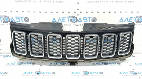 Jeep Grand Cherokee WK2 17-22 radiator grille assembly, honeycomb chrome, black gloss frame, sand
