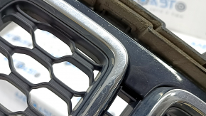 Jeep Grand Cherokee WK2 17-22 radiator grille assembly, honeycomb chrome, black gloss frame, sand