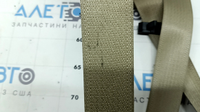 Jeep Grand Cherokee WK2 19-22 passenger seat belt, beige, broken connector, needs cleaning