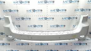 Jeep Grand Cherokee WK2 16-22 rear bumper, bare upper part, for parking sensors, for BSM, white, cracks in the mounts