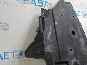 The engine guard of the Honda Insight 19-22 is torn, cracked, dented, missing fragments
