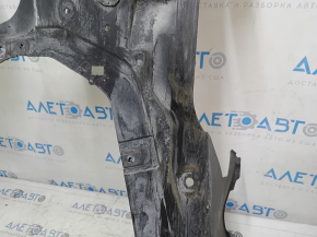 The engine guard of the Honda Insight 19-22 is torn, cracked, dented, missing fragments