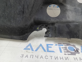 The engine guard of the Honda Insight 19-22 is torn, cracked, dented, missing fragments