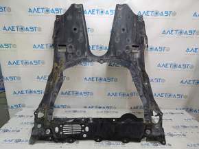The engine guard of the Honda Insight 19-22 is torn, cracked, dented, missing fragments