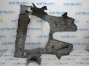 The engine guard of the Honda Insight 19-22 is torn, cracked, dented, missing fragments