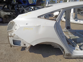 Honda Insight 19-21 rear right quarter panel, white, dents, dings