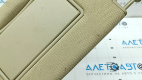 Right visor for Jeep Grand Cherokee WK2 11-22, beige, without hook, with backlight, dry-cleanable, without mounting cover