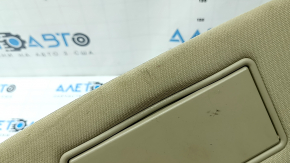 Right visor for Jeep Grand Cherokee WK2 11-22, beige, without hook, with backlight, dry-cleanable, without mounting cover