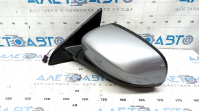 Left side mirror assembly for Jeep Compass 17-24, 2+3 pins, heated, silver PSC, chips, scratches