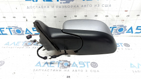 Left side mirror assembly for Jeep Compass 17-24, 2+3 pins, heated, silver PSC, chips, scratches