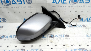 Right side mirror assembly for Jeep Compass 17-24, 2+3 pins, heated, silver PSC, chips, scratches