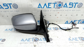 Right side mirror assembly for Jeep Compass 17-24, 2+3 pins, heated, silver PSC, chips, scratches