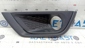 Left bumper grille for Jeep Compass 17-21 with molding structure for fog lights, broken mount, sand