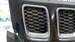 Jeep Compass 17-21 radiator grille assembly, 3 parts, with chrome, sand, scratches, chips